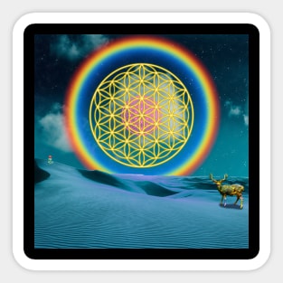 Sacred Geometry - Flower of Life - Night of Wonders Sticker